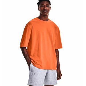 NWT $35 Loose Mens Under Armour UA Playback Boxy T-shirt Orange‎ Small